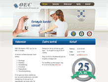 Tablet Screenshot of oec-as.no